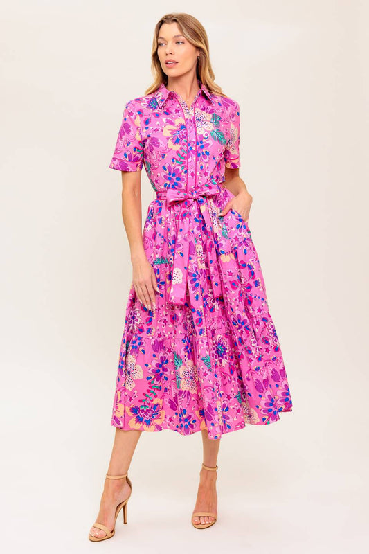 Softly Spoken Collection Woven Midi Dress