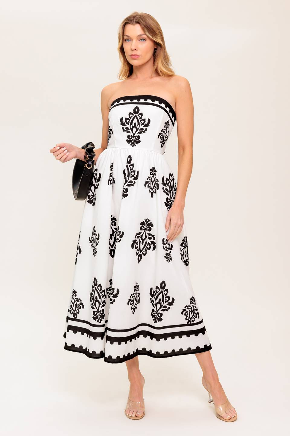 Mystic Twilight Woven Midi Dress