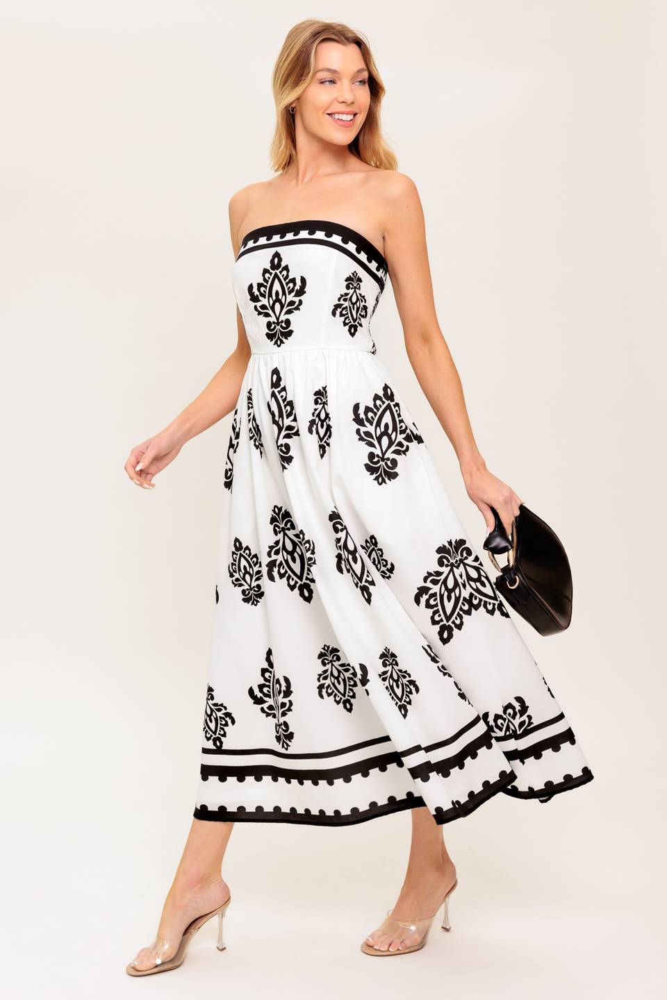 Mystic Twilight Woven Midi Dress