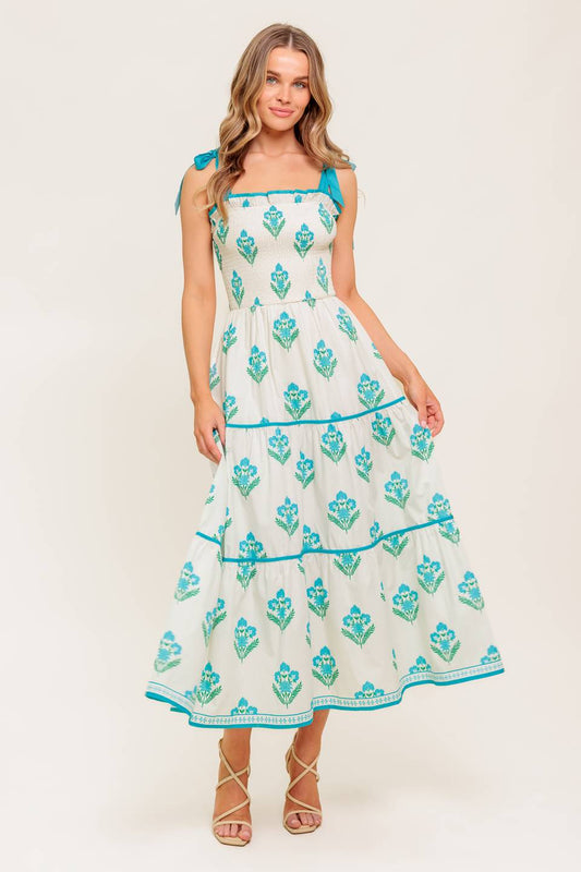 Midnight Botanica Midi Dress