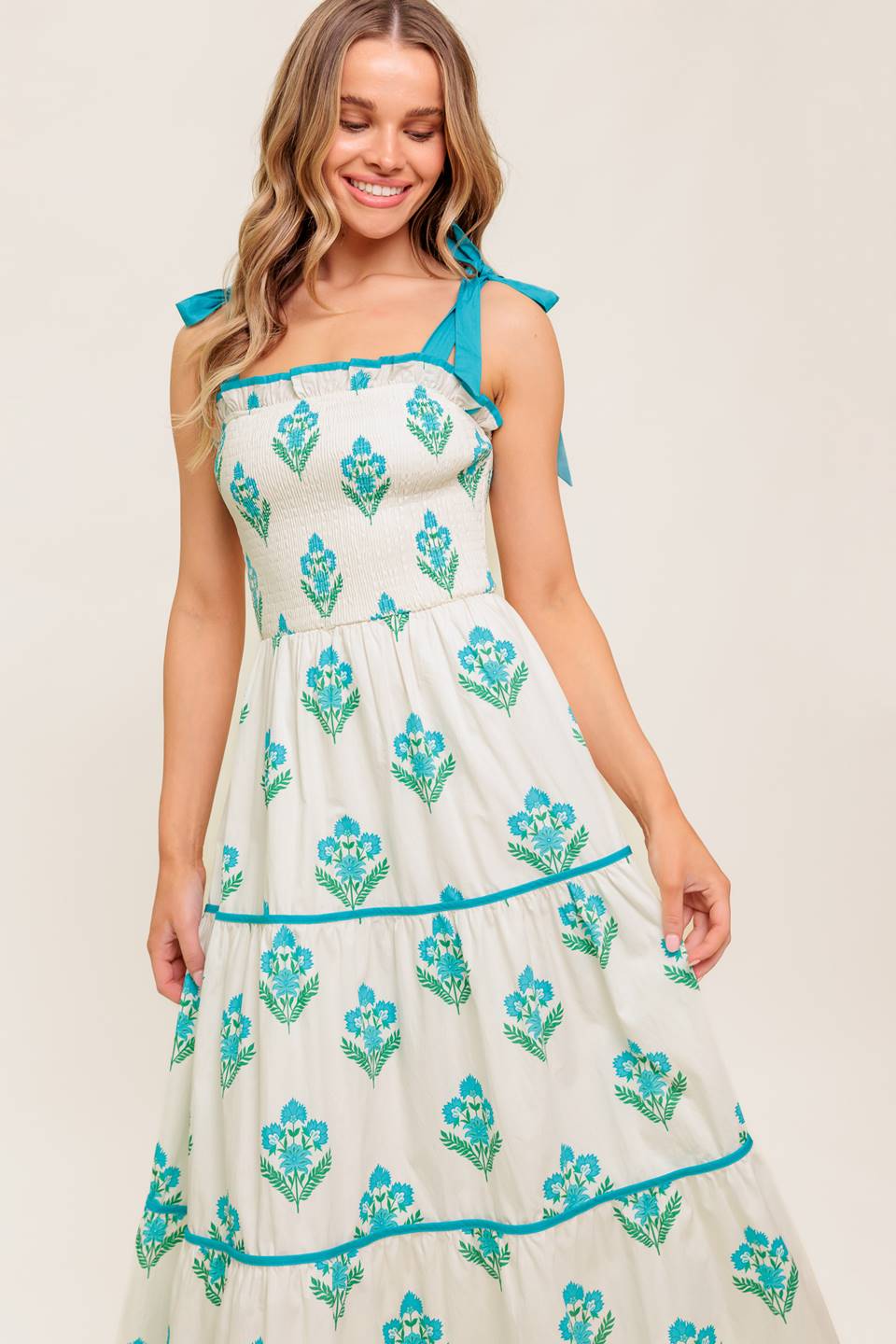 Midnight Botanica Midi Dress