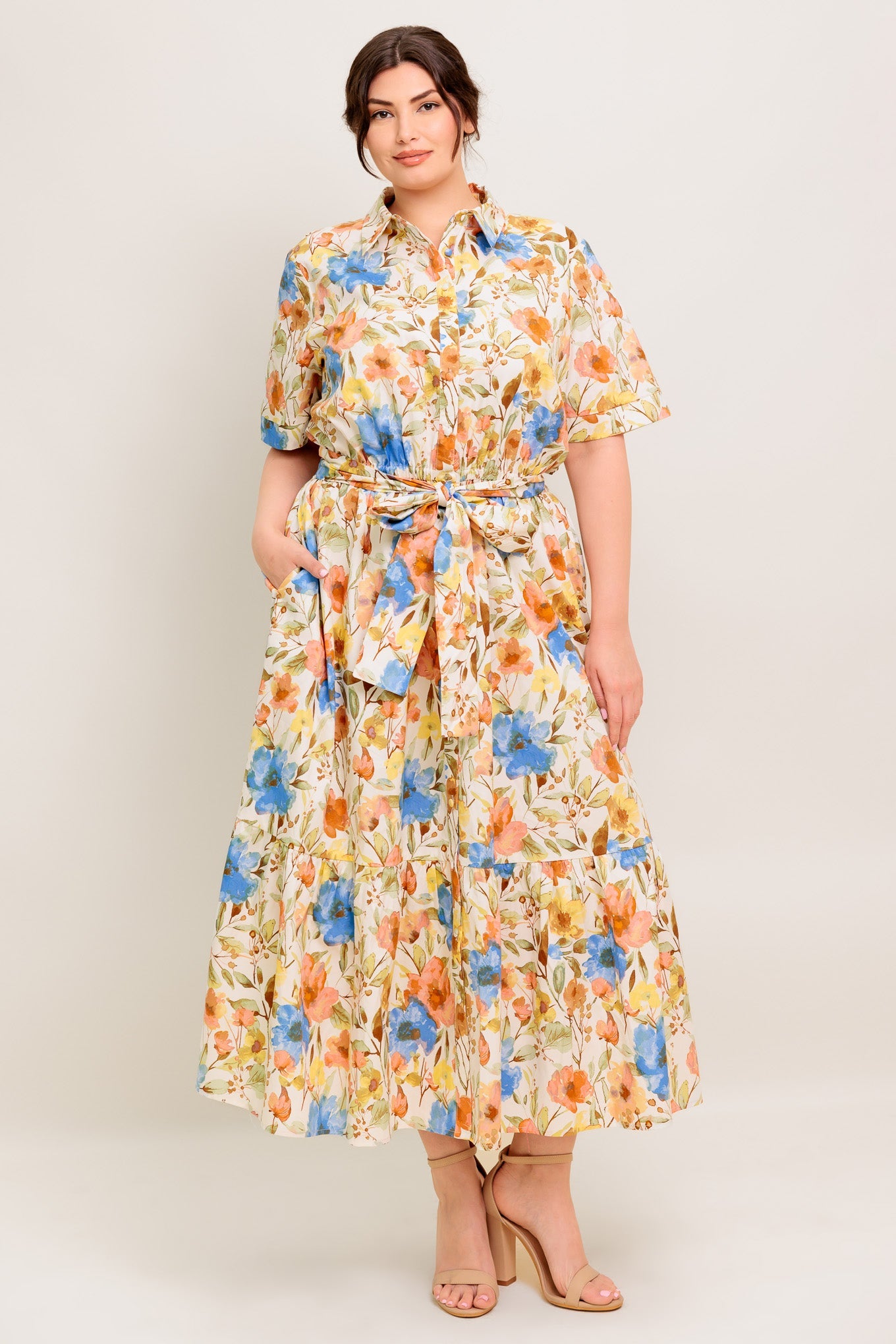 Wanderlust Collection Woven Midi Dress