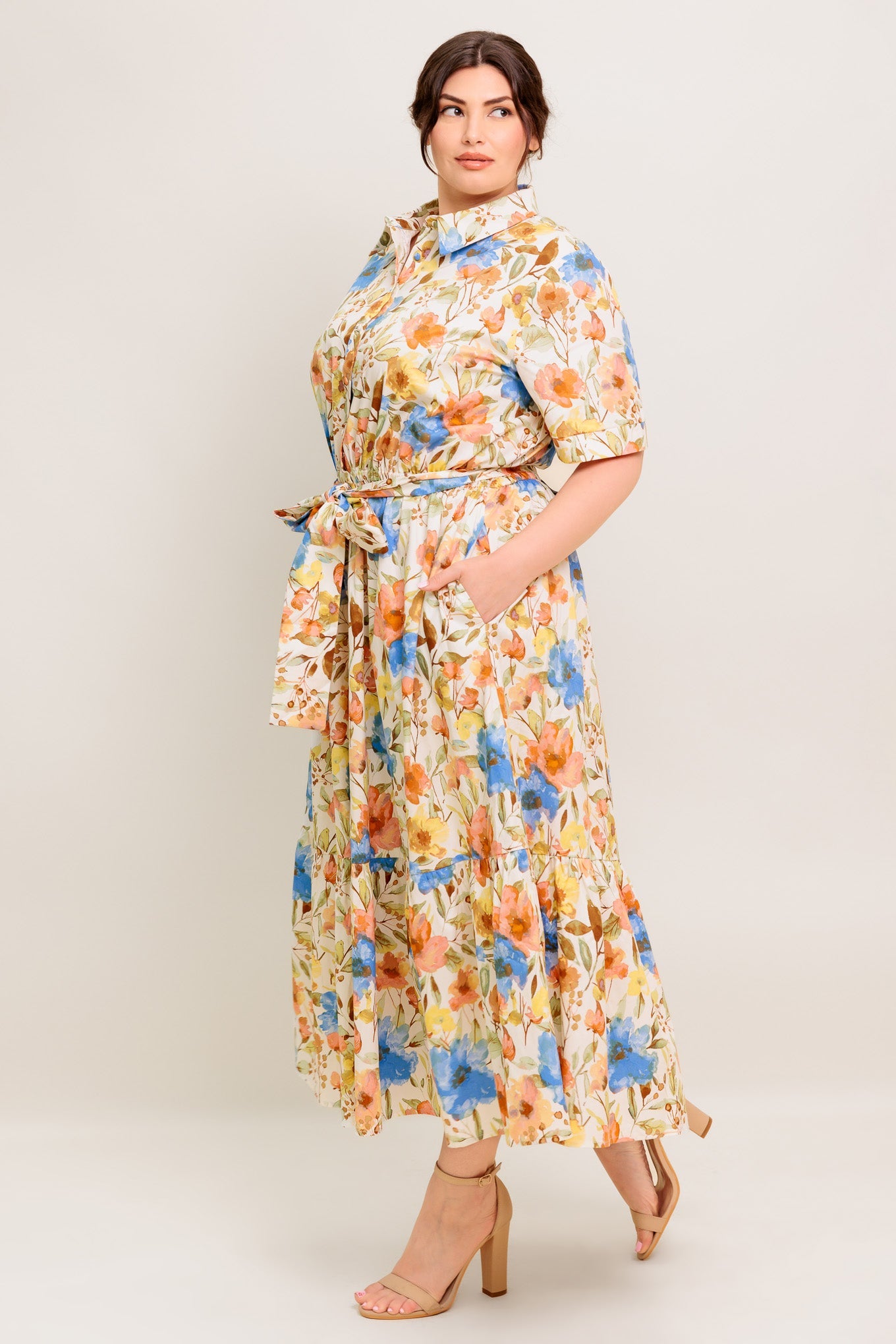 Wanderlust Collection Woven Midi Dress