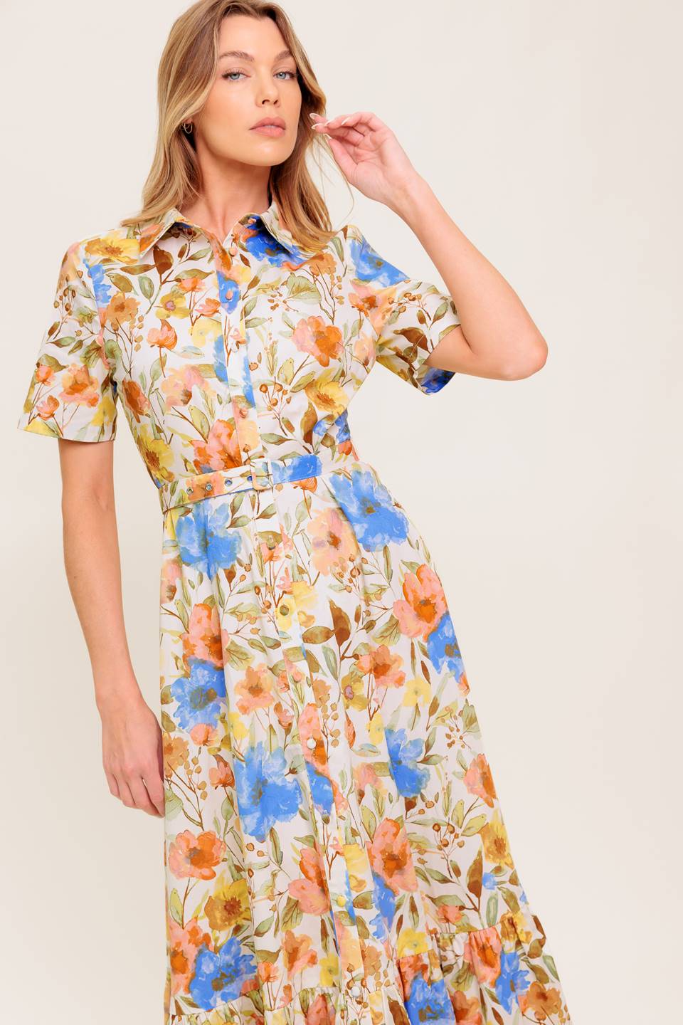 Wanderlust Collection Woven Midi Dress