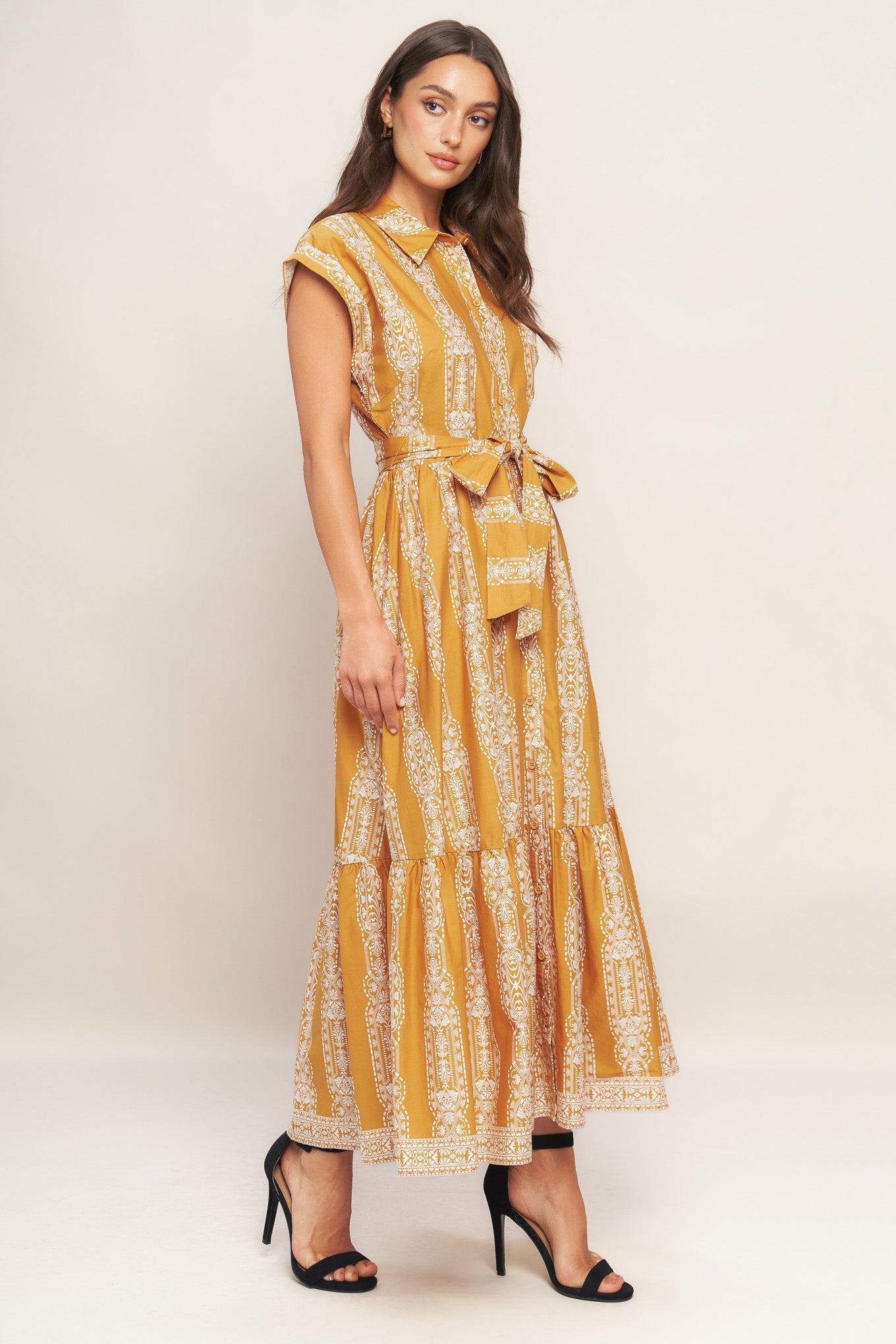 Canyon Whisper Spirit Woven Midi Dress