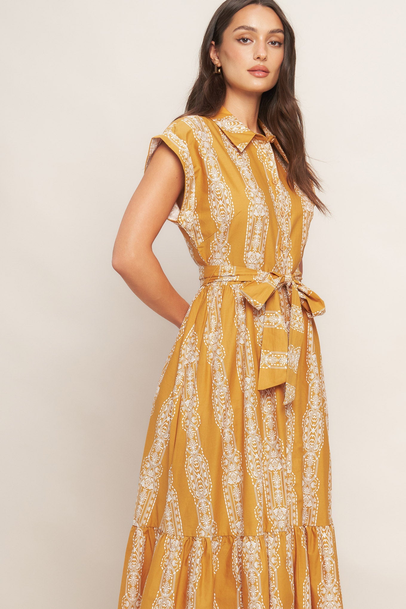 Canyon Whisper Spirit Woven Midi Dress