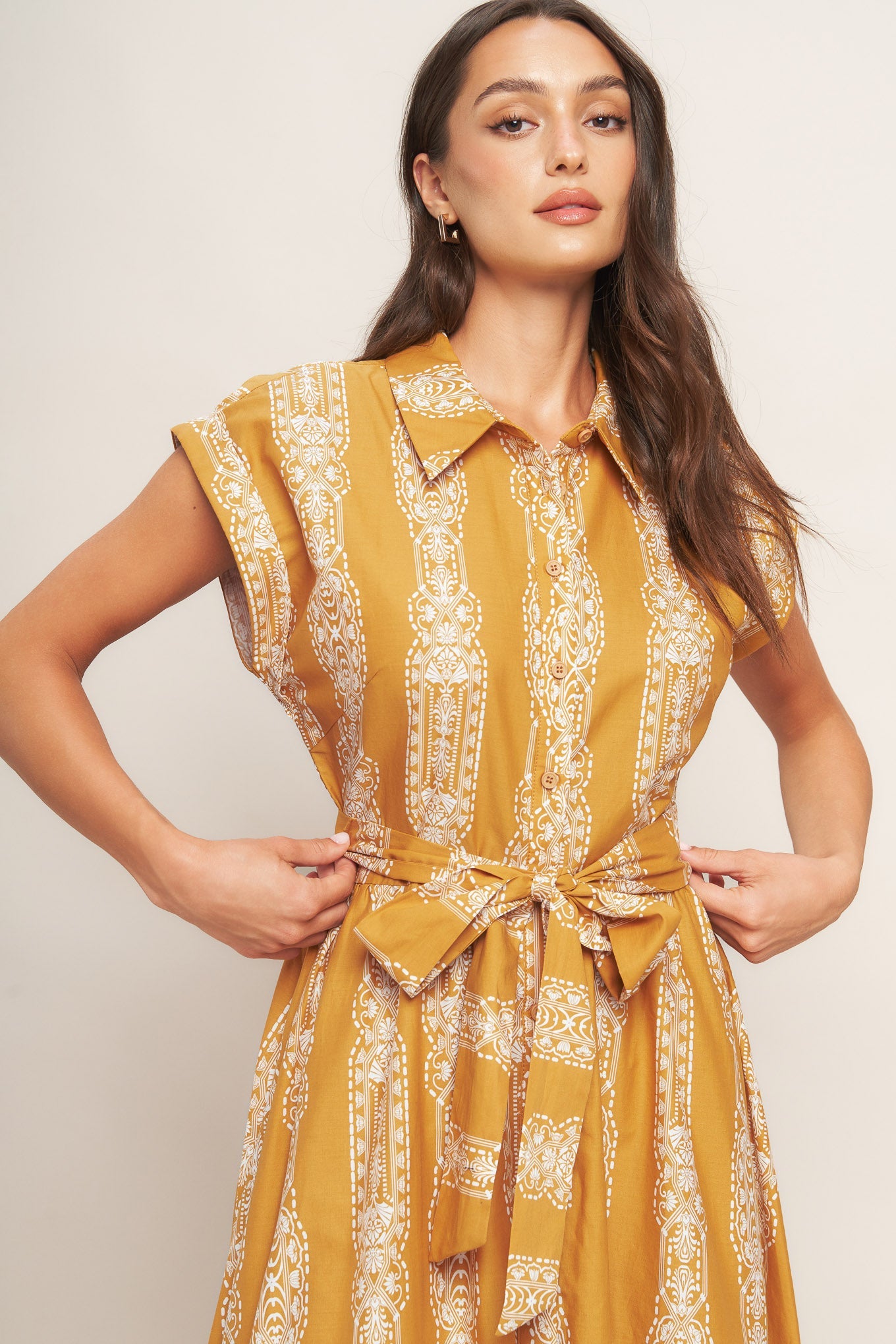 Canyon Whisper Spirit Woven Midi Dress
