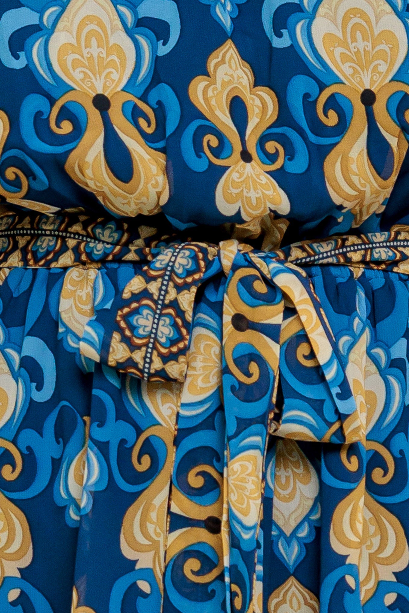 Baroque Breeze Woven Mini Dress