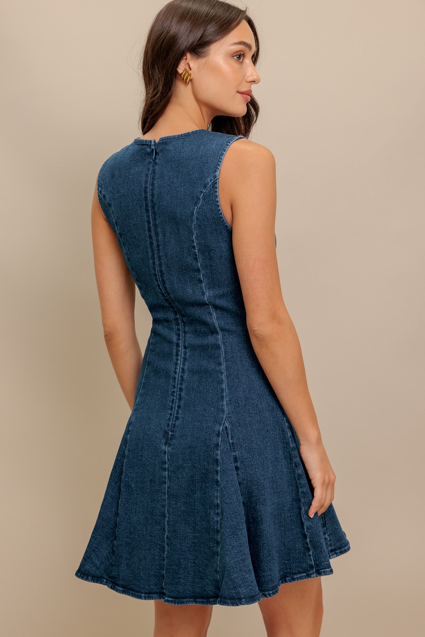 Mod Denim Darling Mini Dress