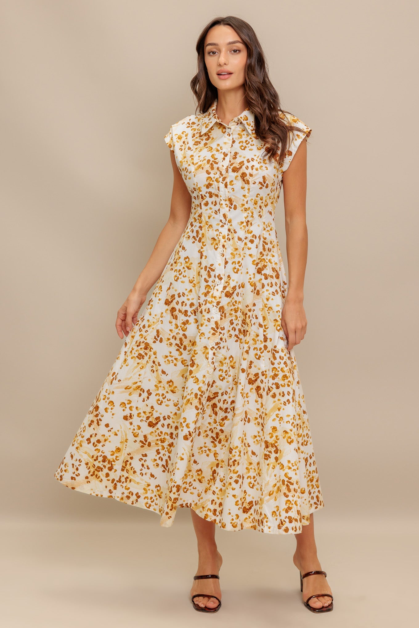 Buttercup Kiss Woven Midi Dress