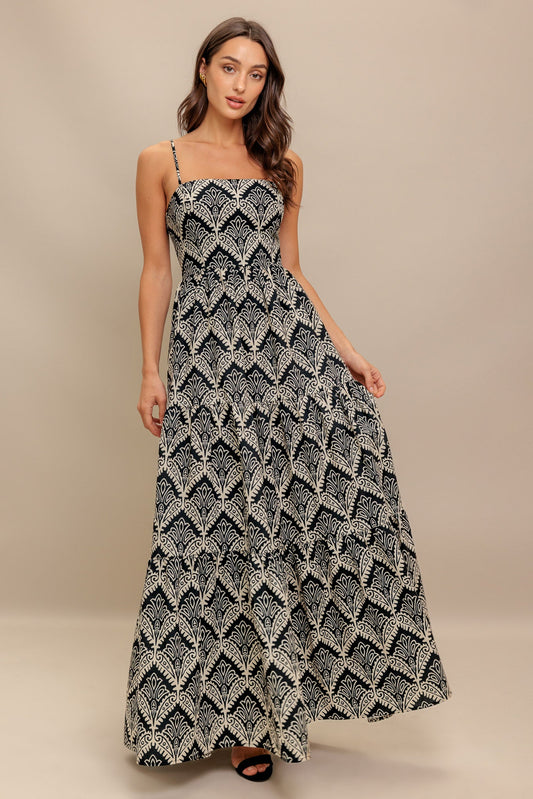 Hazelwood Garden Woven Maxi Dress