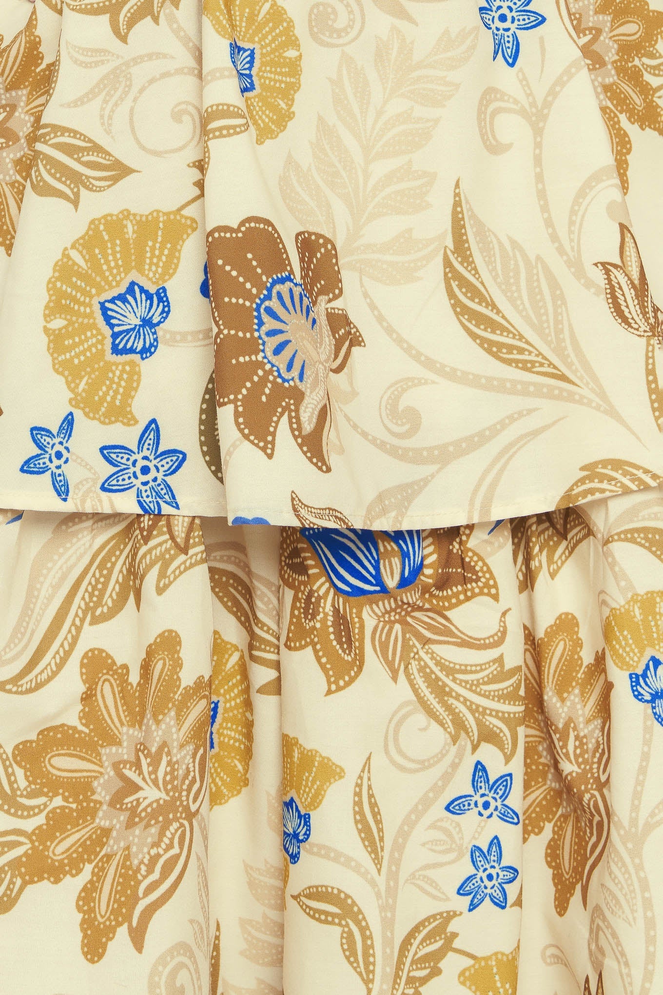 Golden Blossom Maxi Dress
