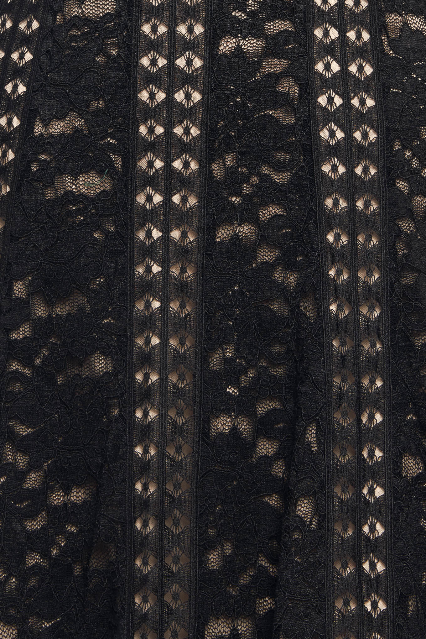 Romantic Noir Nights Woven Lace Midi Dress