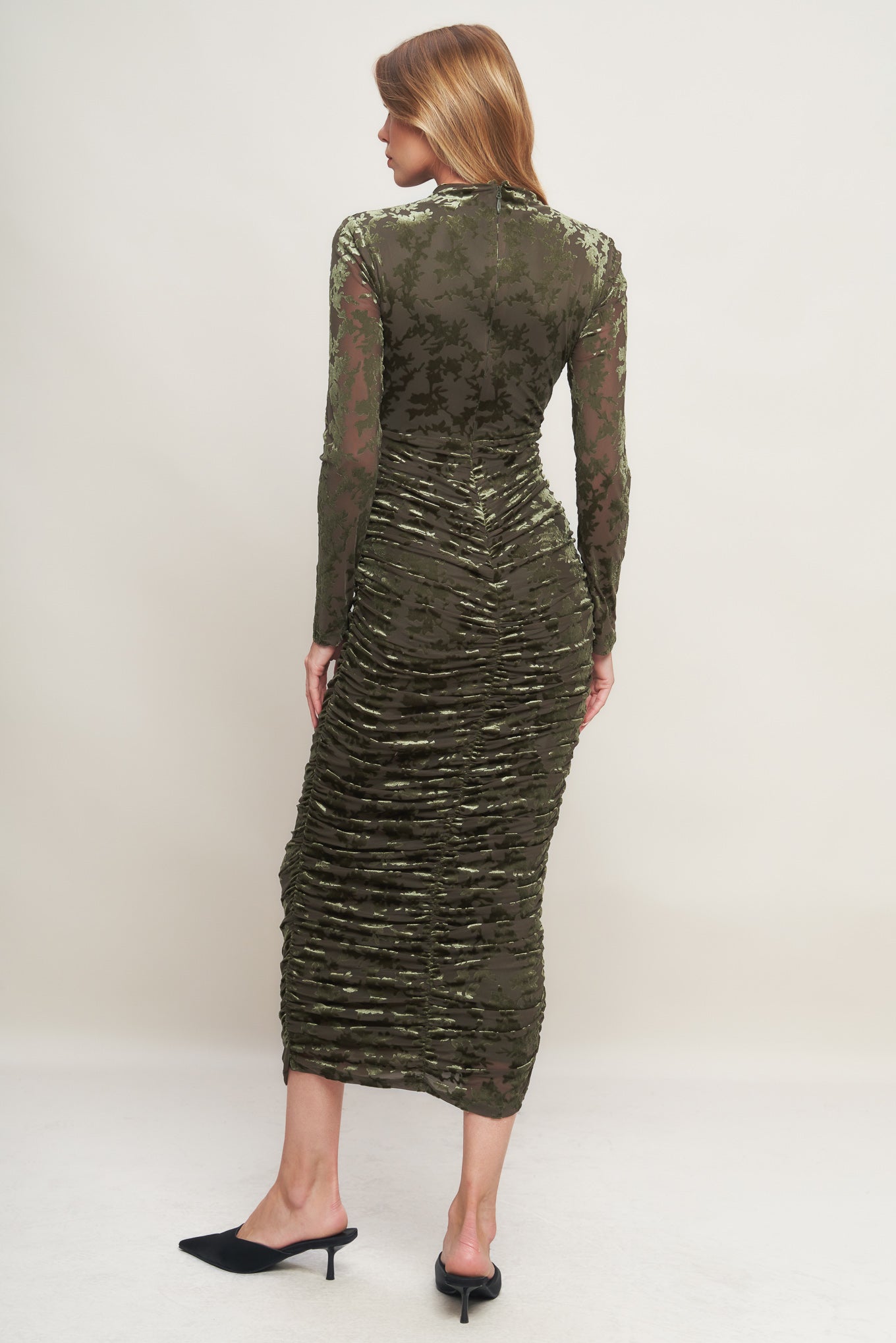 Nightshade Velvet Midi Dress