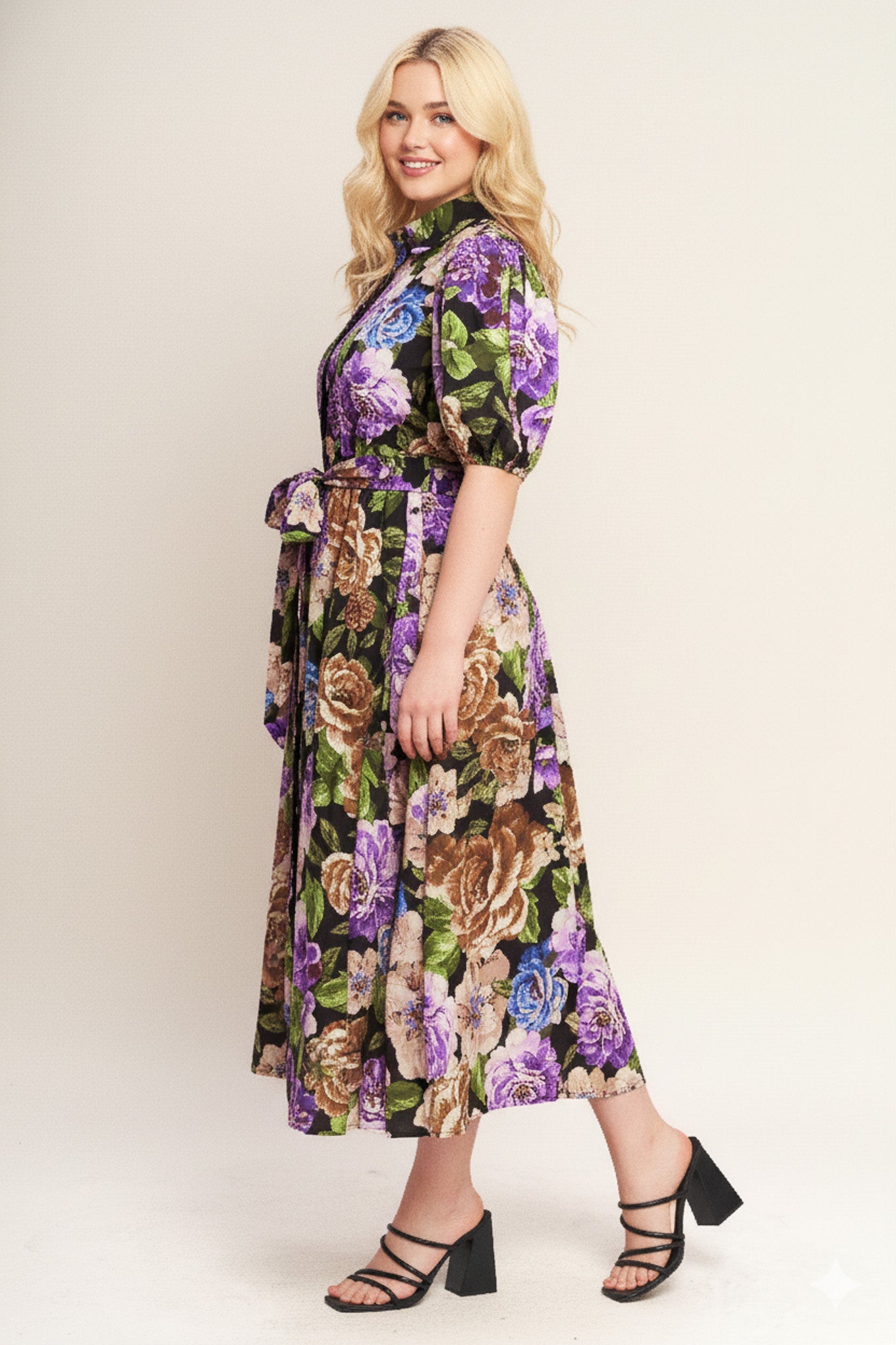 Golden Hour Collection Woven Midi Dress