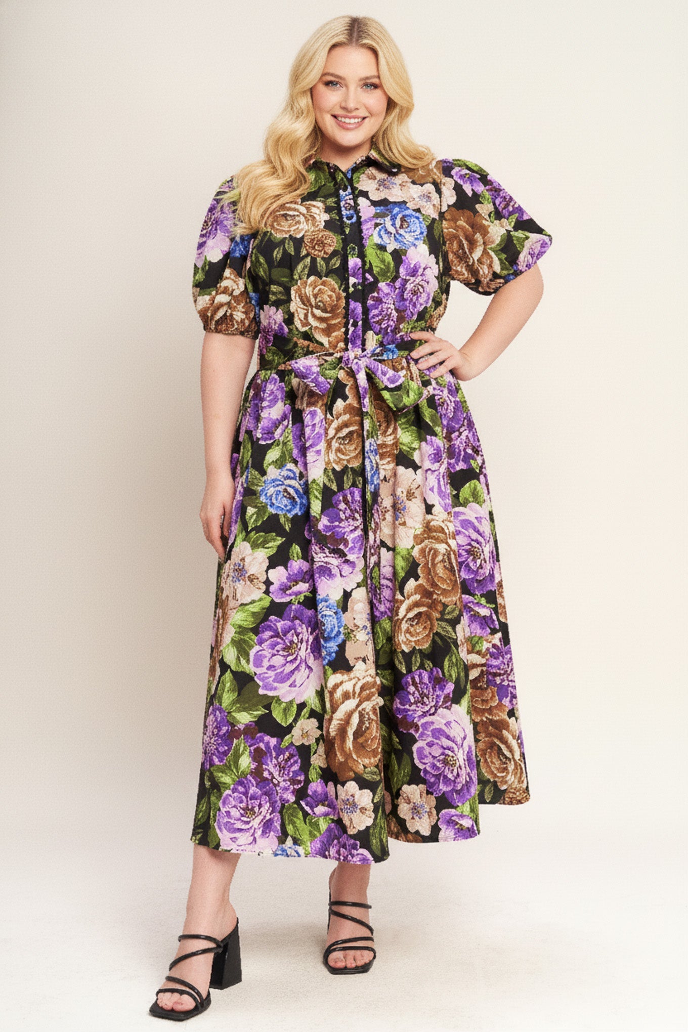 Golden Hour Collection Woven Midi Dress