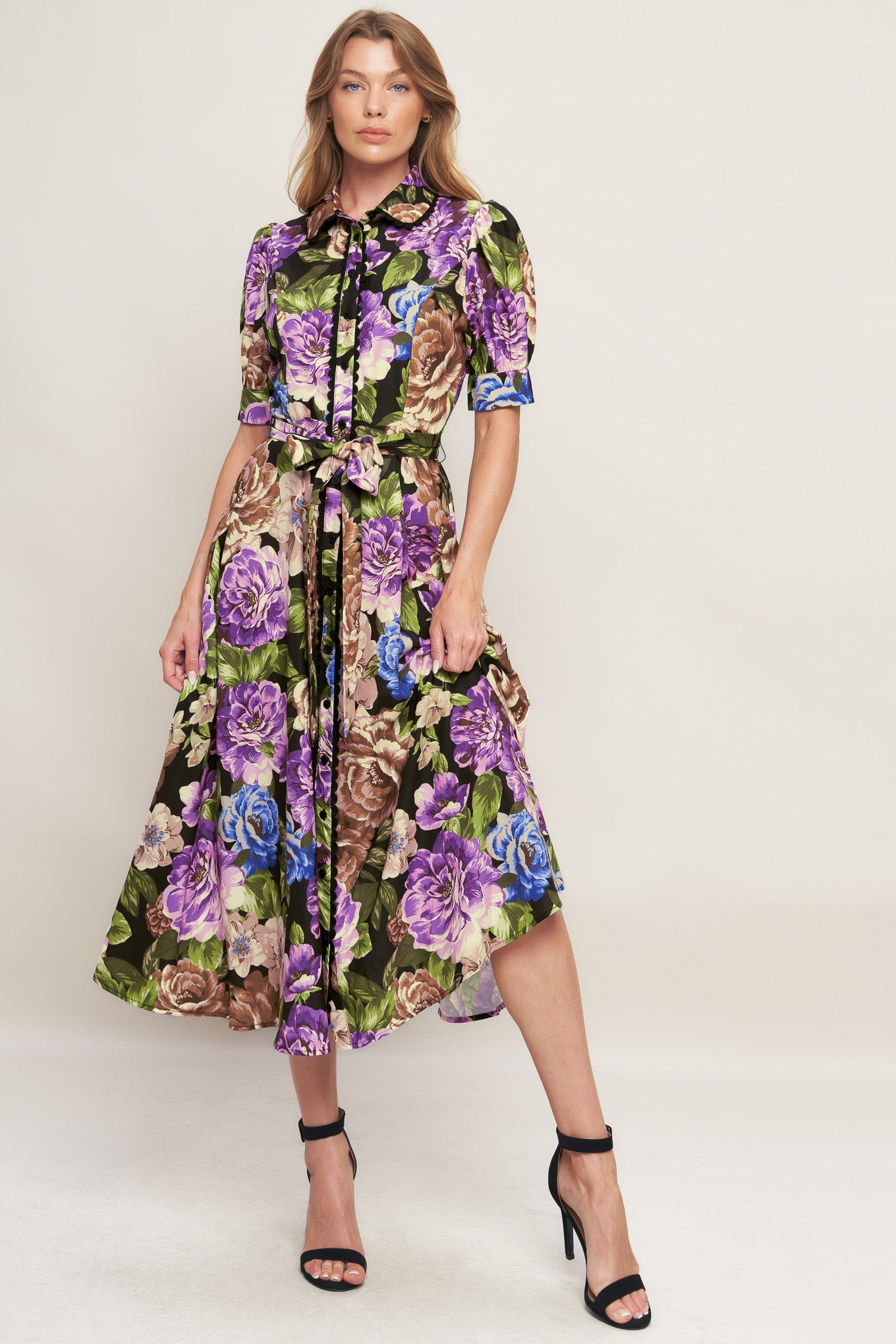 Golden Hour Collection Woven Midi Dress