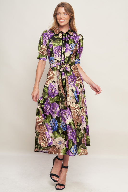 Golden Hour Collection Woven Midi Dress