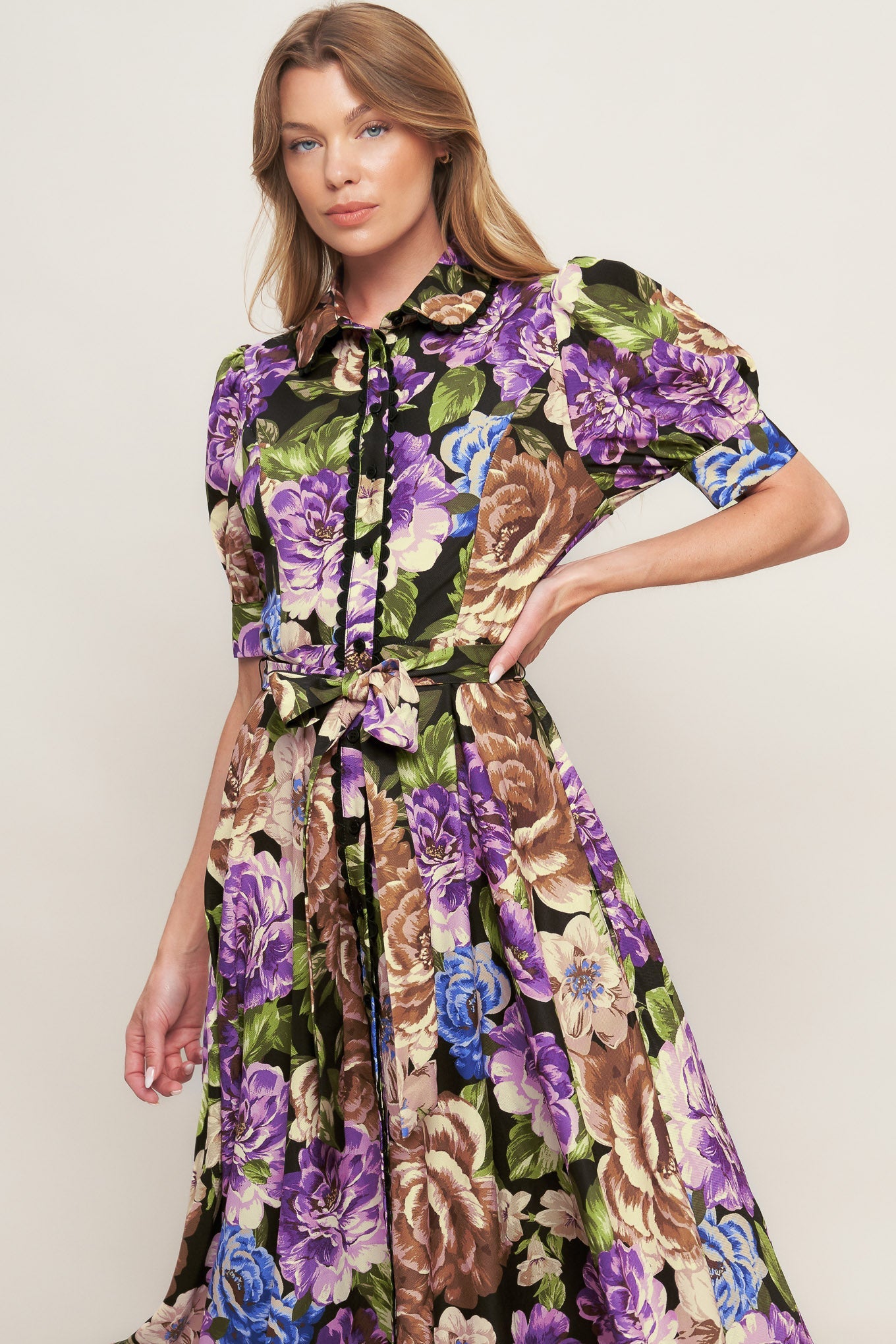 Golden Hour Collection Woven Midi Dress