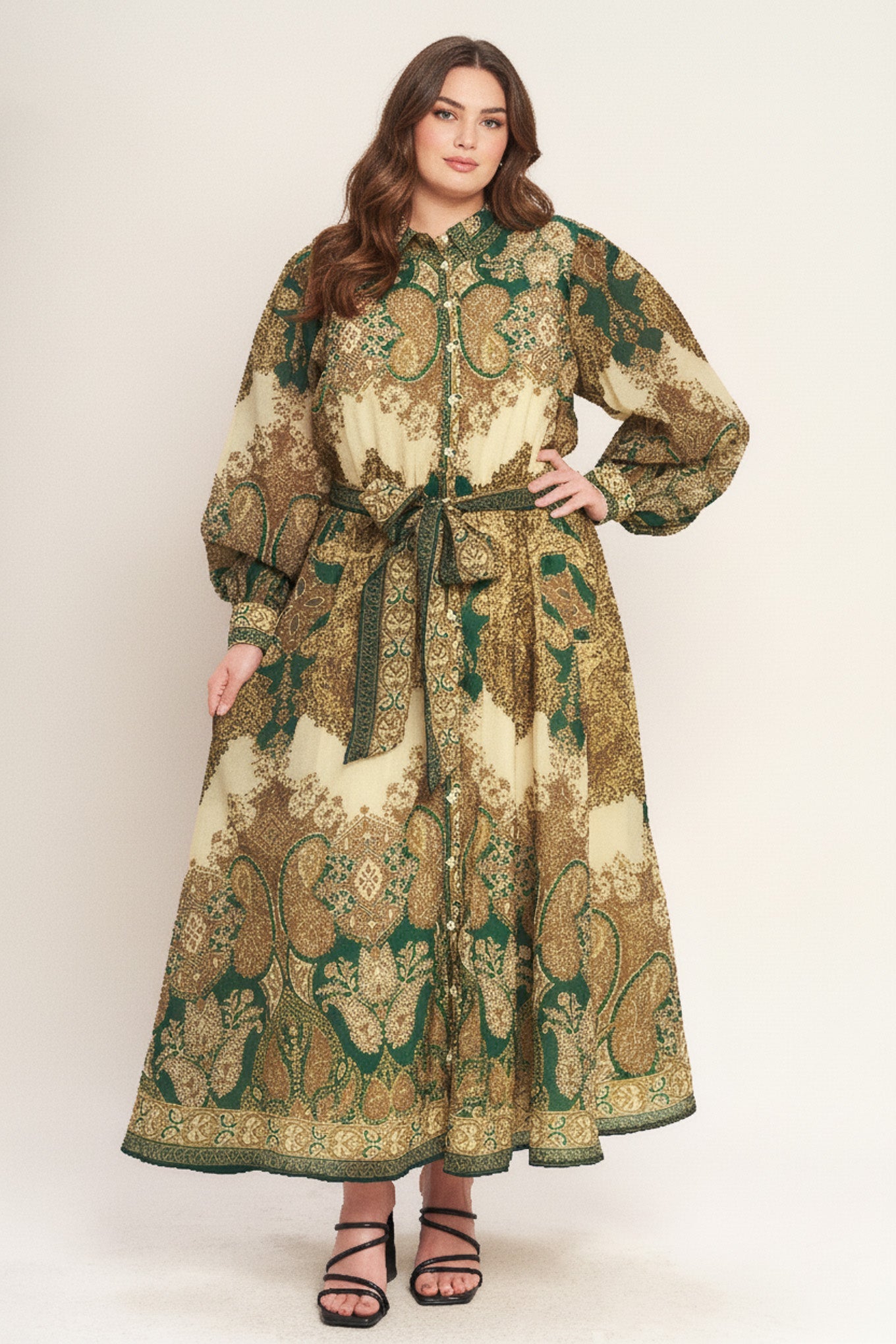 Serene Moment Spirit Woven Midi Dress