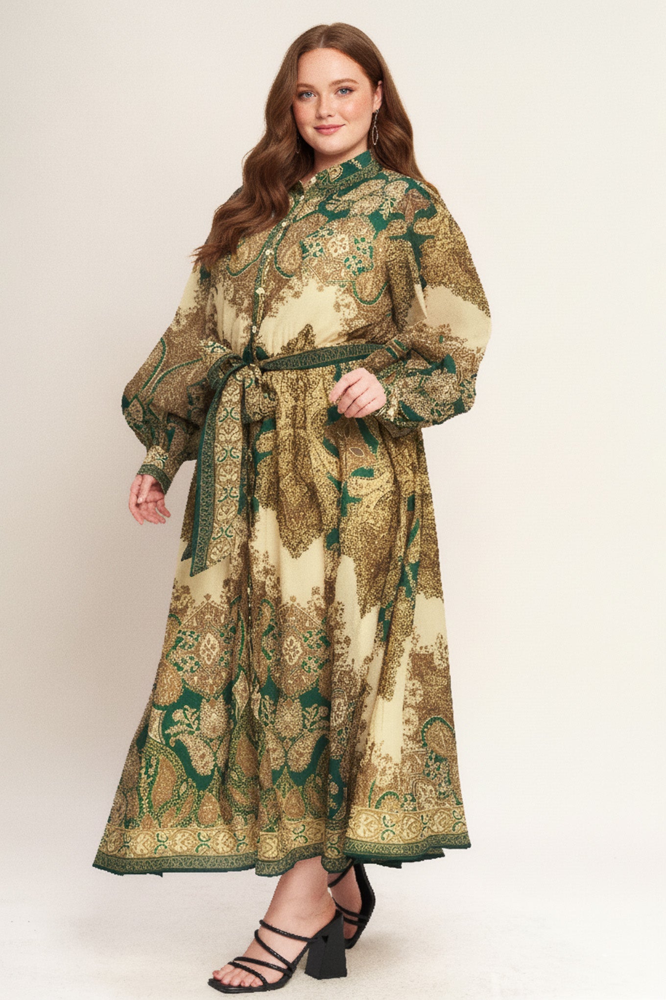 Serene Moment Spirit Woven Midi Dress