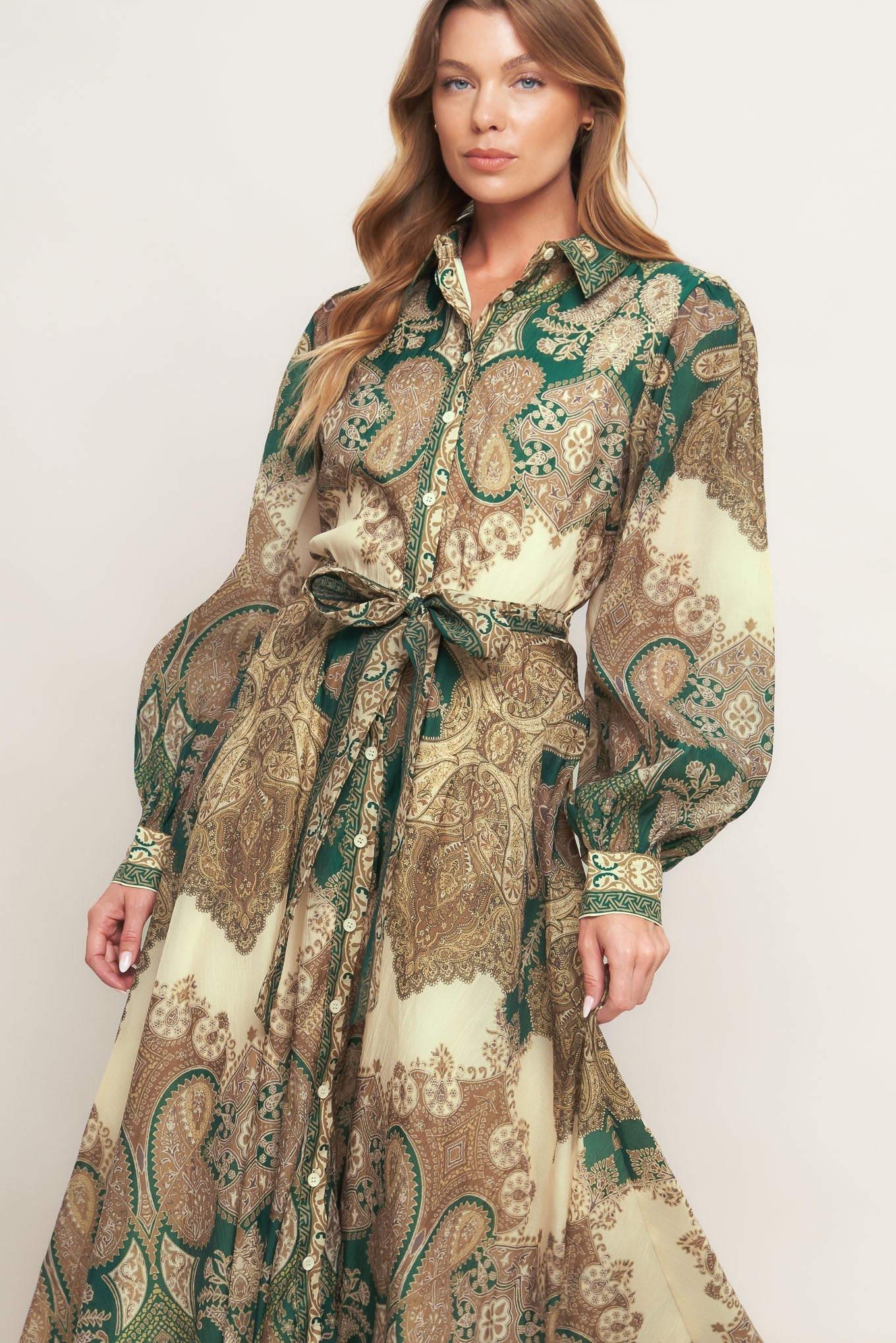 Serene Moment Spirit Woven Midi Dress