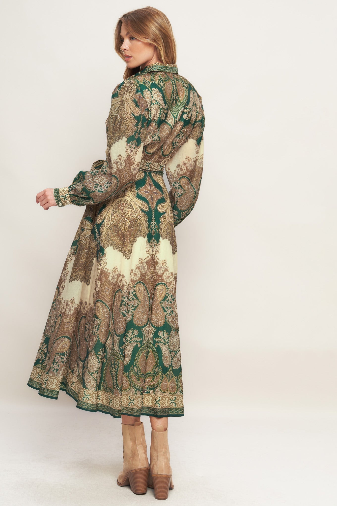 Serene Moment Spirit Woven Midi Dress
