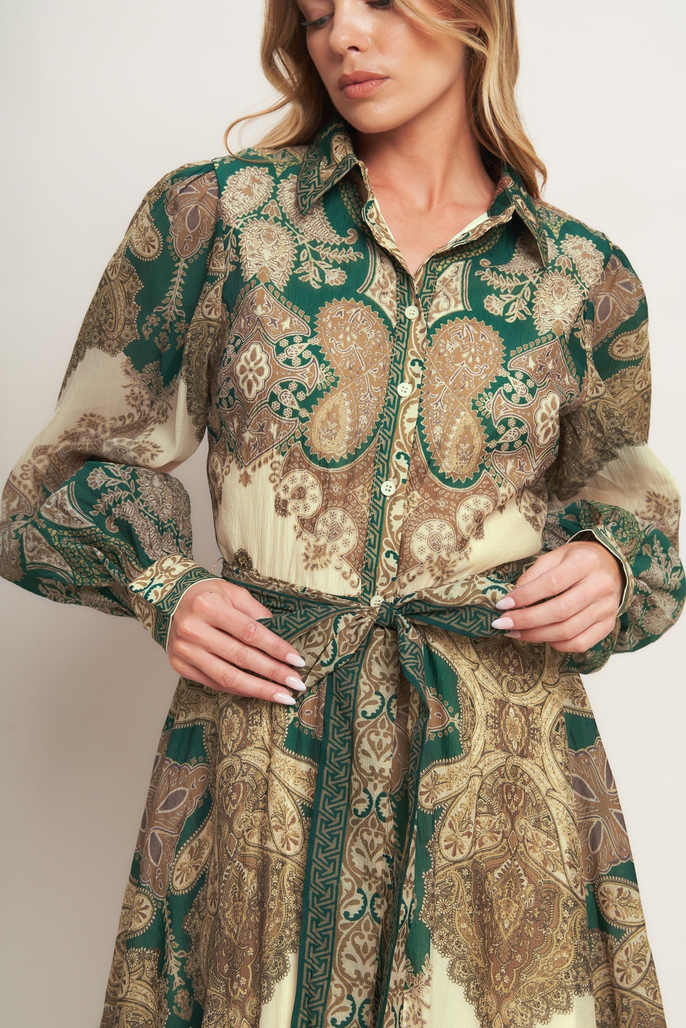 Serene Moment Spirit Woven Midi Dress
