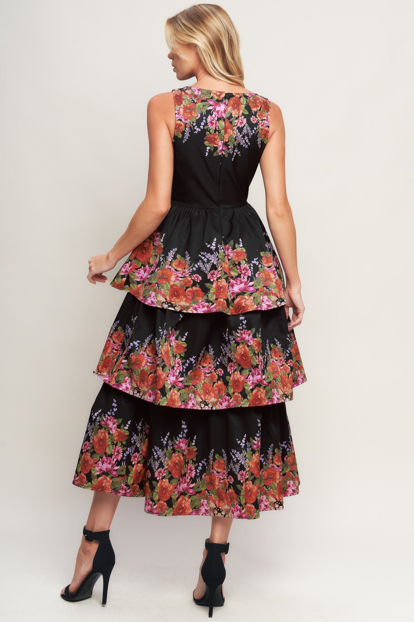 The Botanical Ballgown Woven Midi Dress