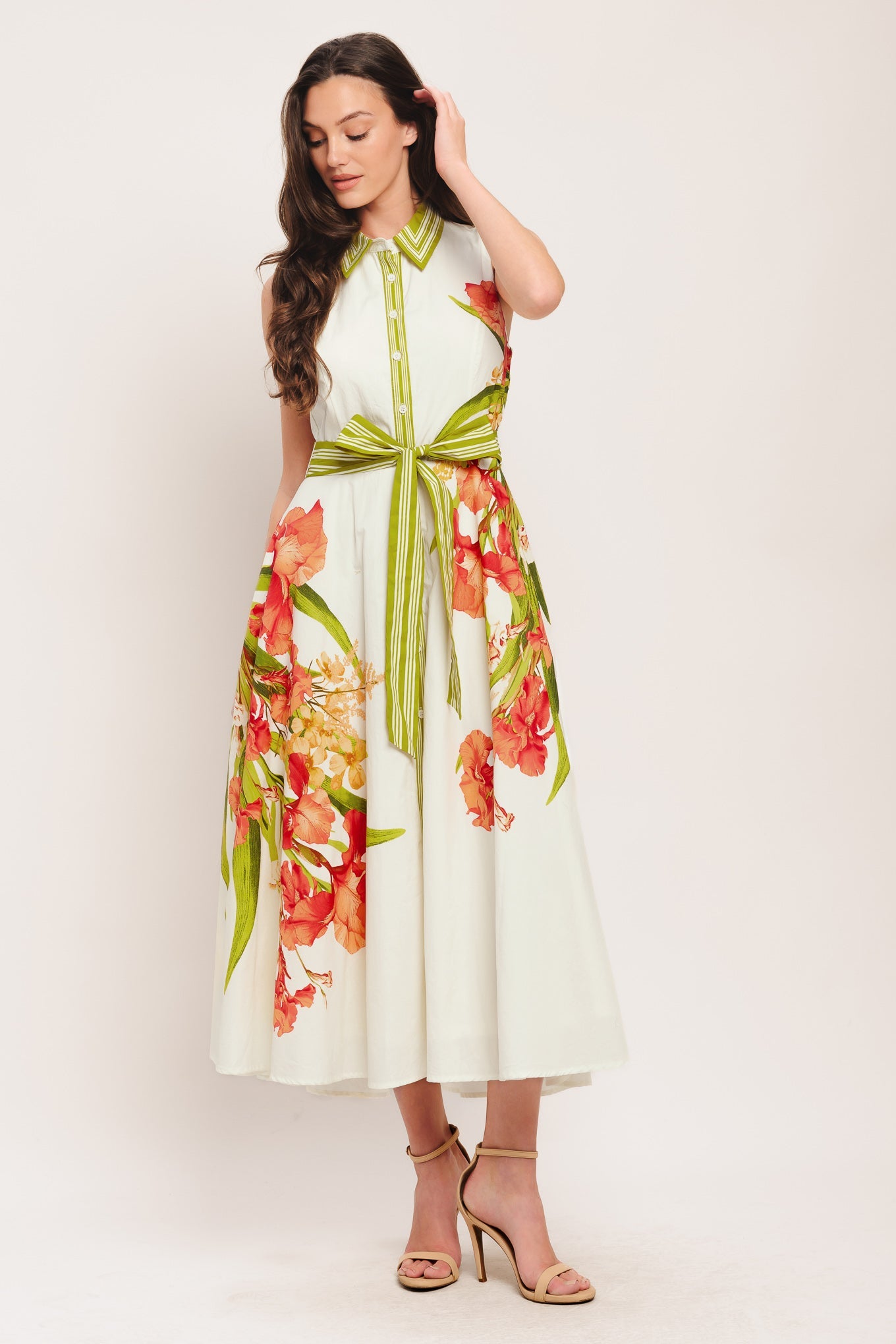Spring Heirloom Woven Midi Dress