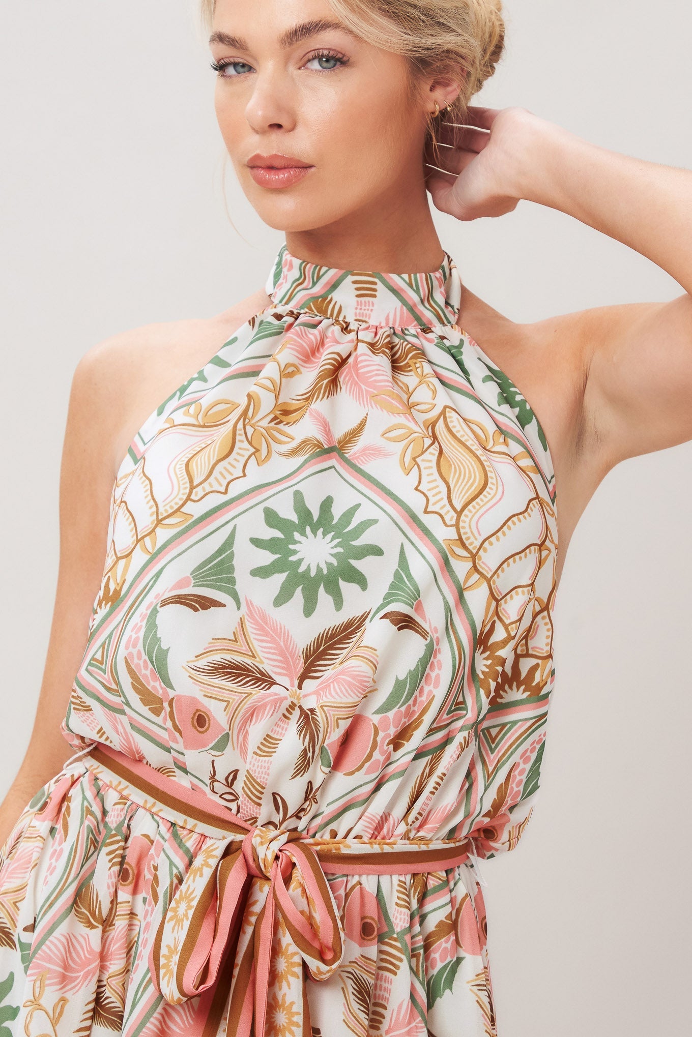 Soft Voyage Woven Mini Dress