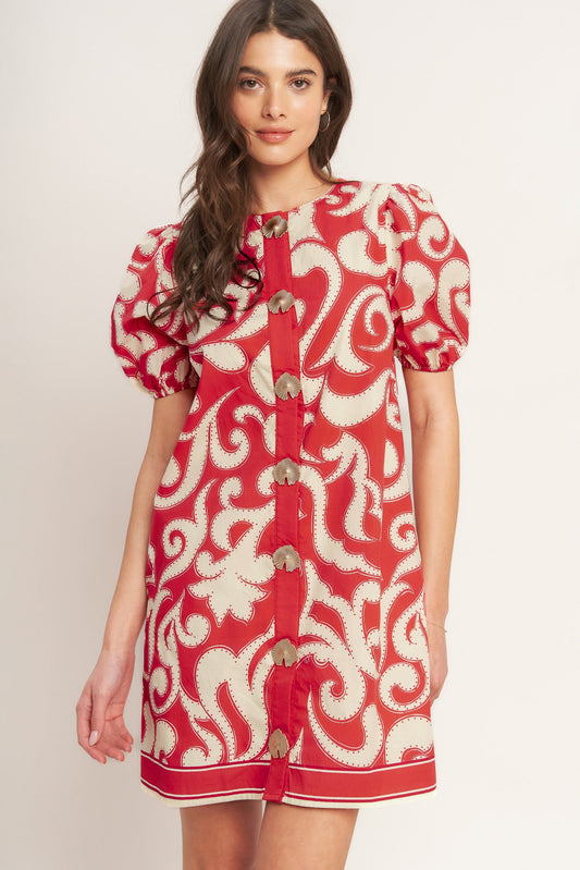 Straight & Strong Woven Mini Dress