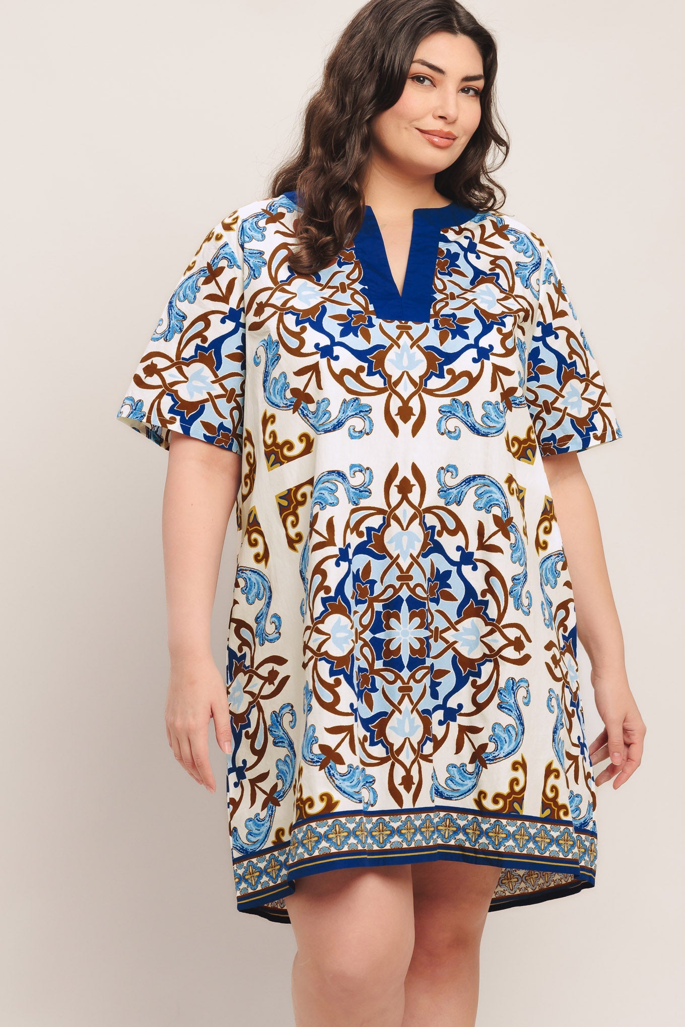 Mediterranean Soul Woven Mini Dress