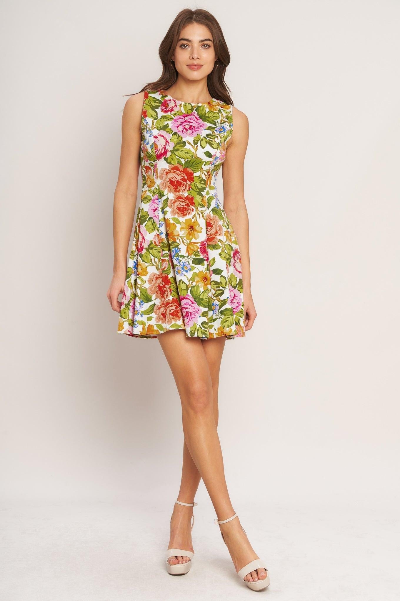 Summer Love Flora Woven Mini Dress