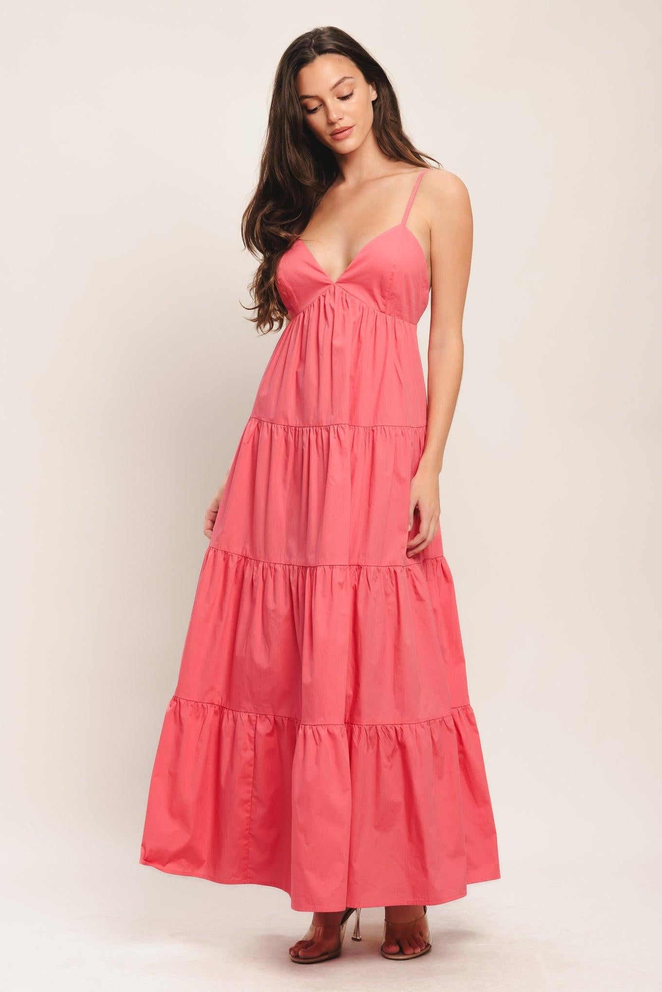 Sweet Allure Woven Ankle Dress