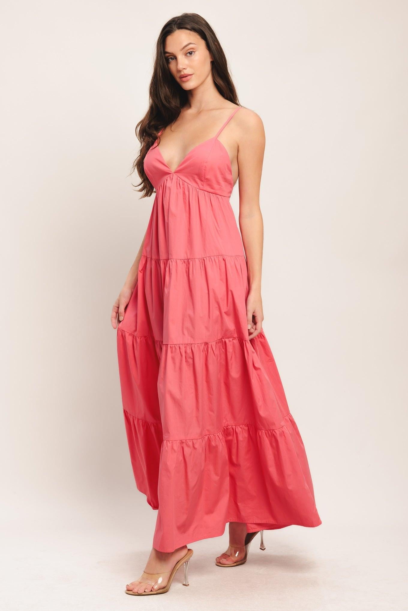 Sweet Allure Woven Ankle Dress