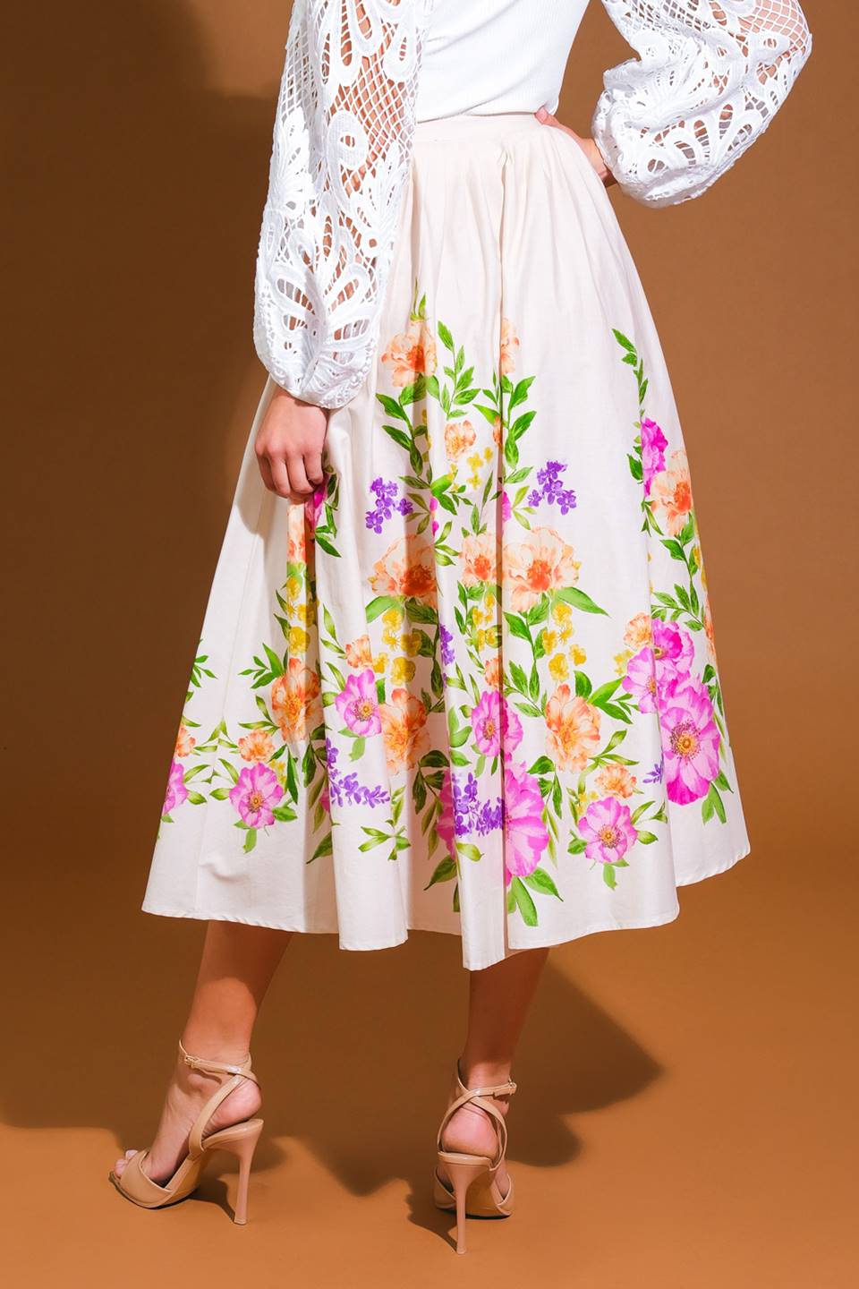 Sagamore Creek Land Woven Midi Skirt