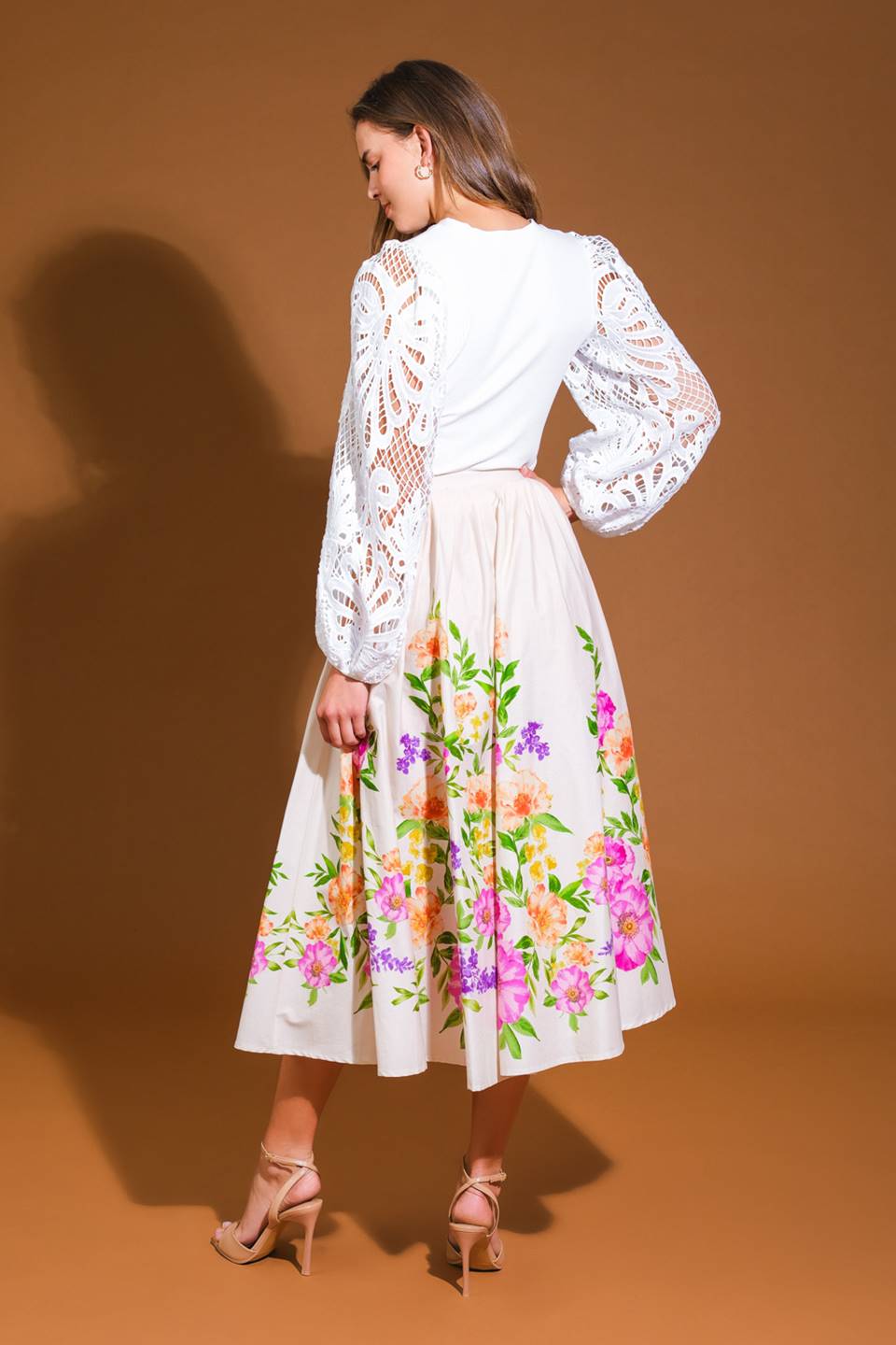 Sagamore Creek Land Woven Midi Skirt