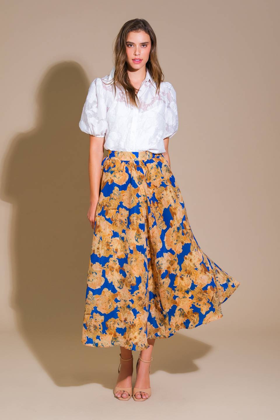 Sweetest Harmonies Woven Full Skirt