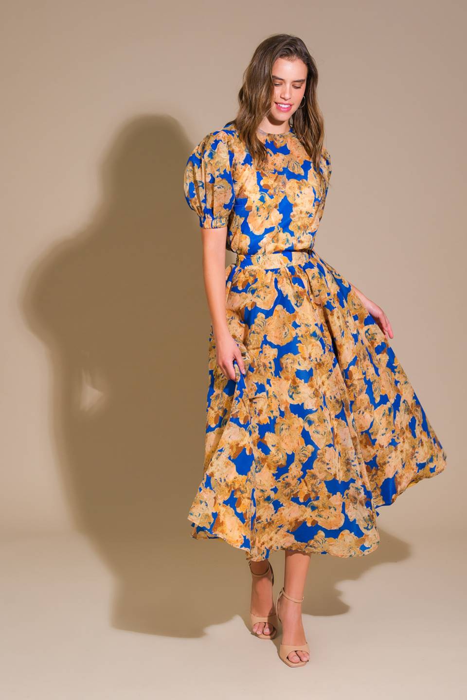 Sweetest Harmonies Woven Full Skirt