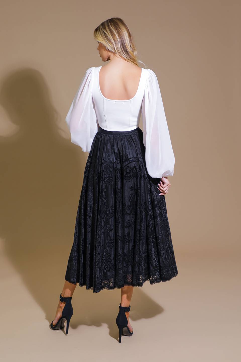 Ease My Mind Velvet Midi Skirt