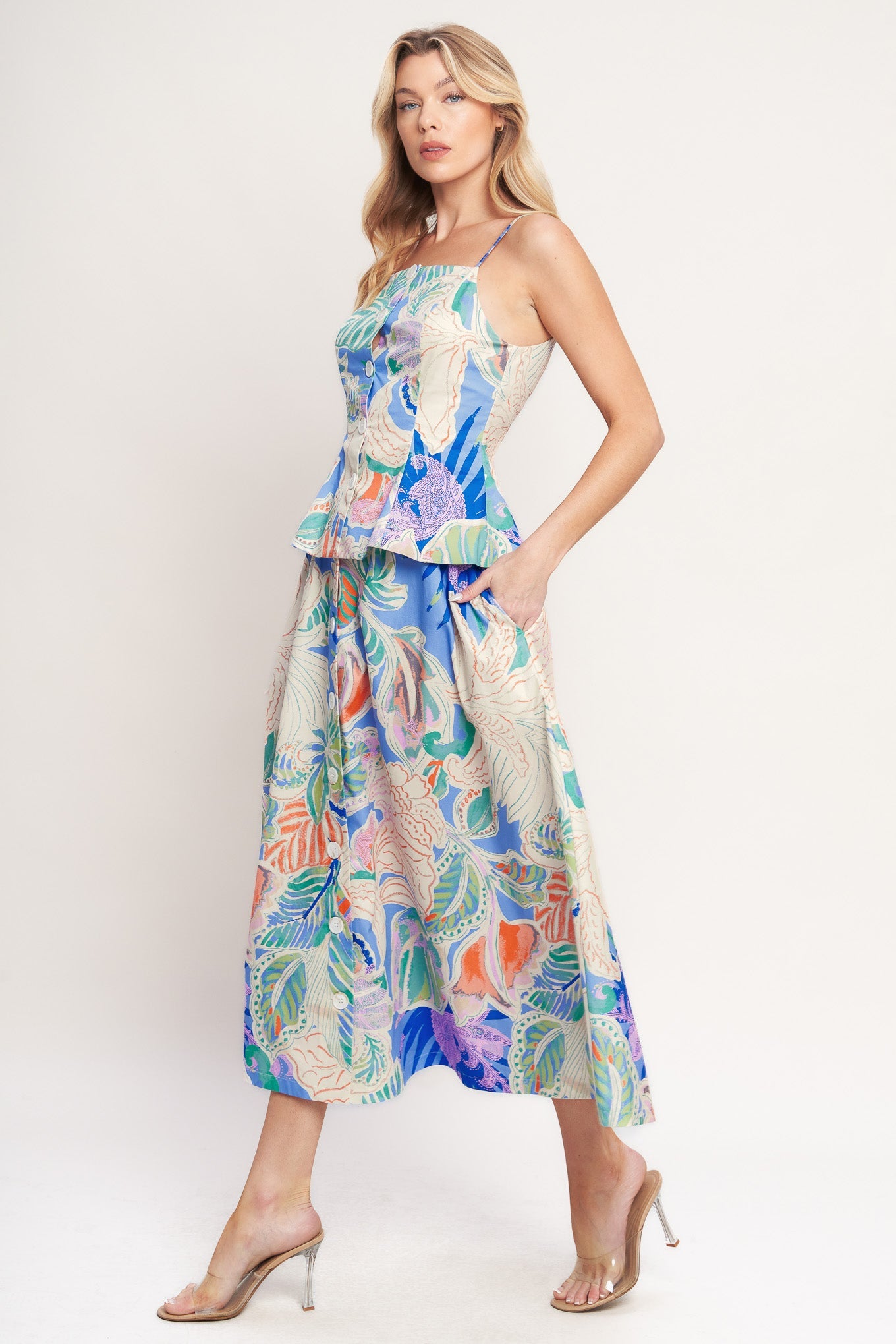 Made for Daydreams Woven Full Skirt