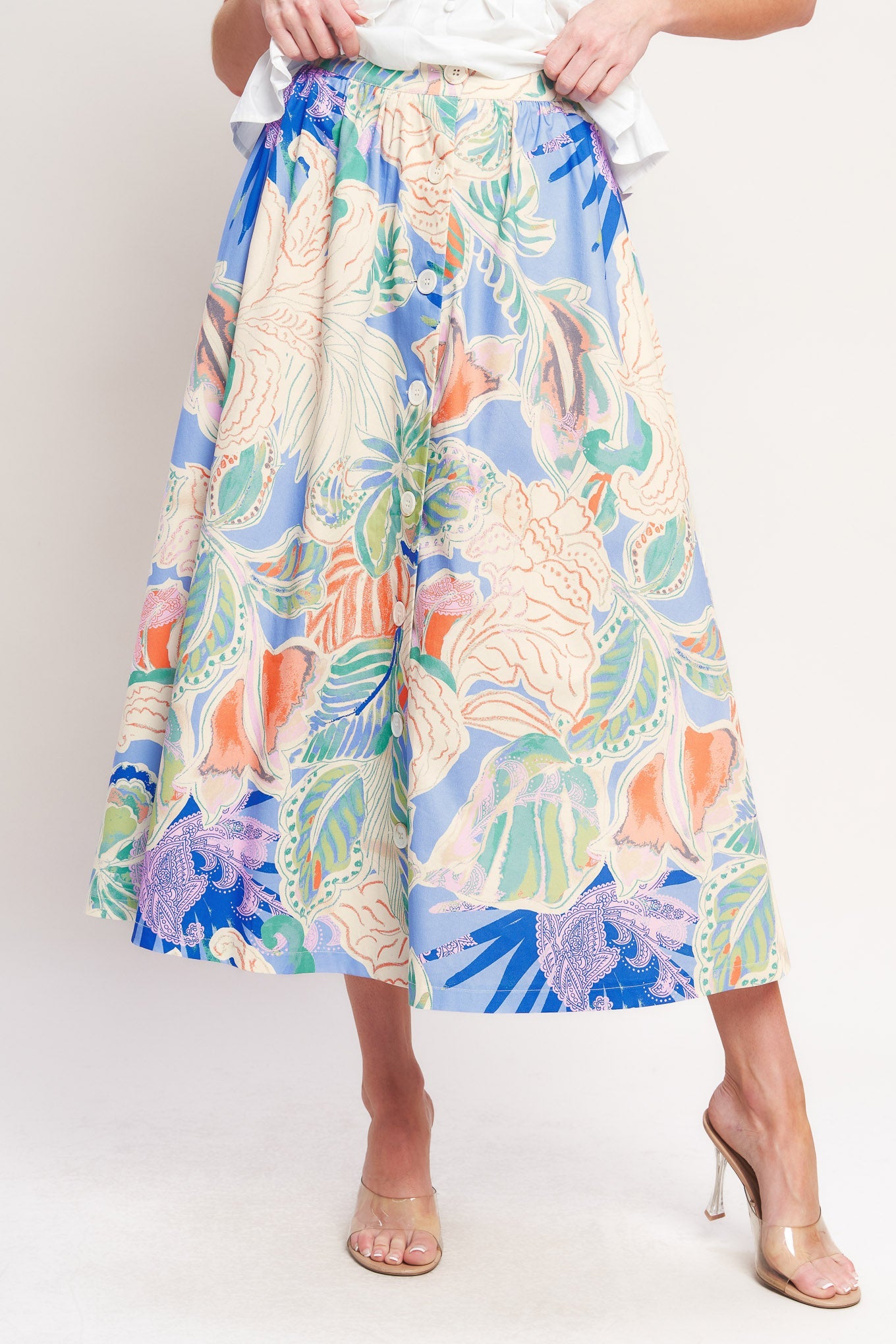 Made for Daydreams Woven Full Skirt