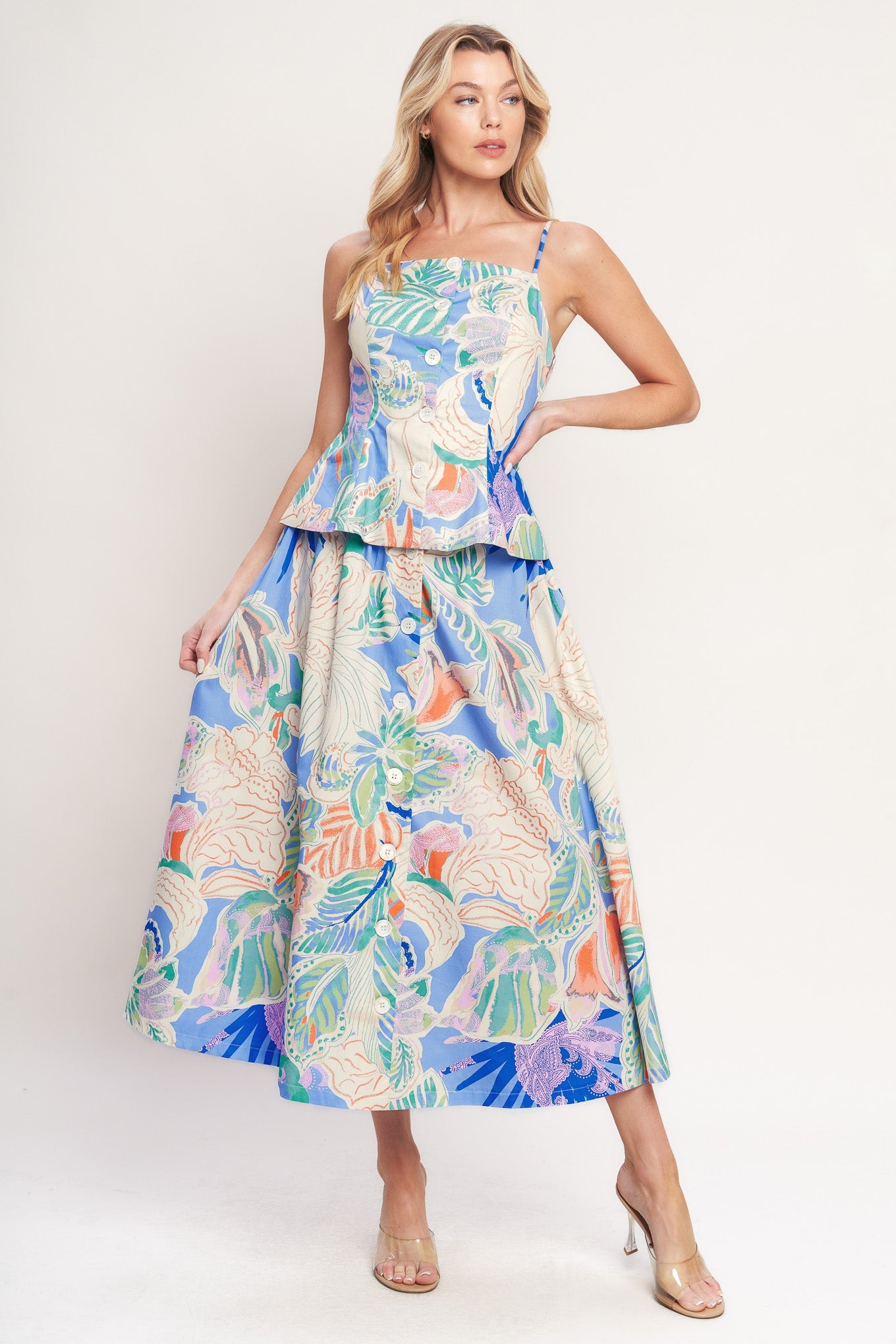 Made for Daydreams Woven Full Skirt