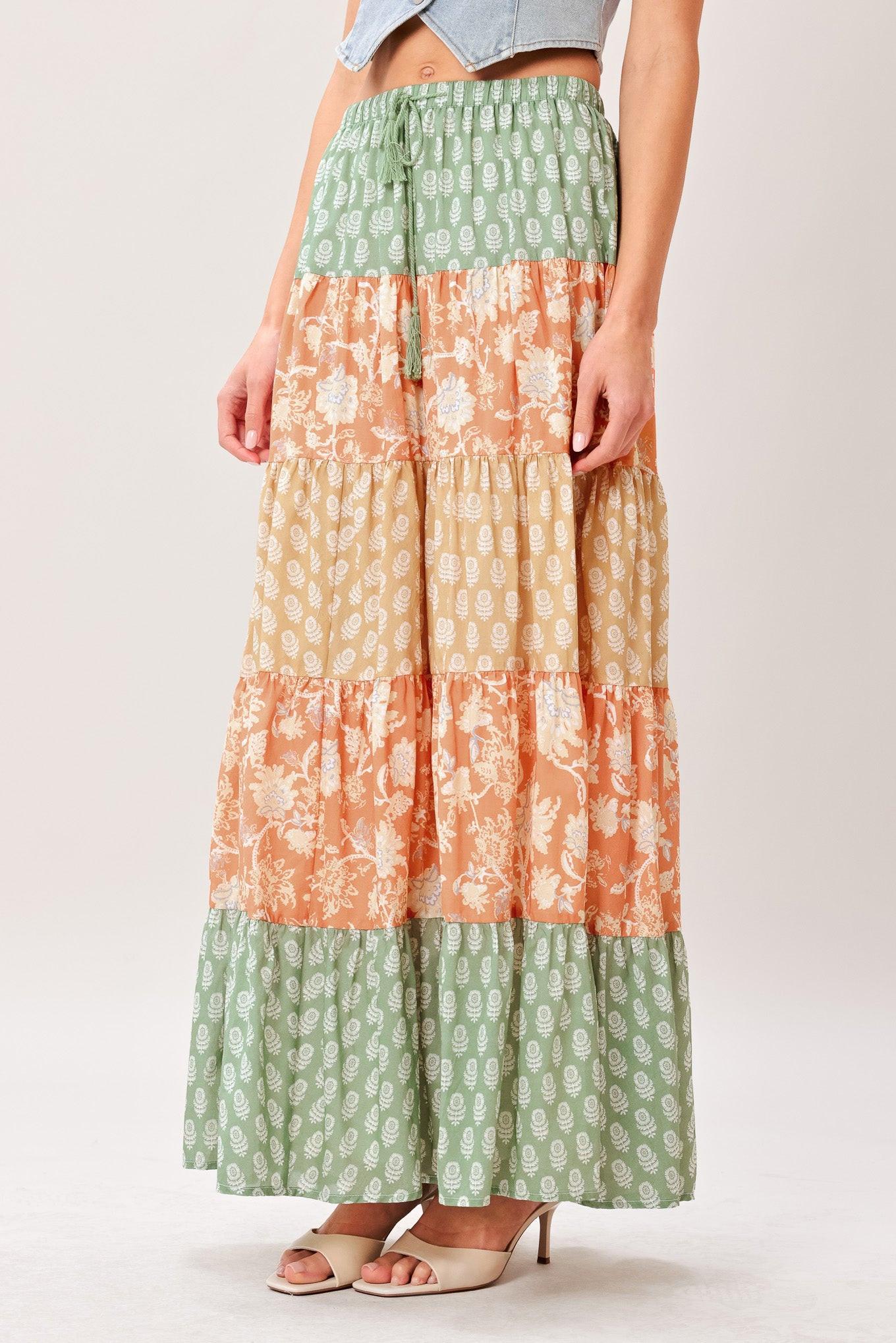 Terra Flow Midi Prairie Skirt