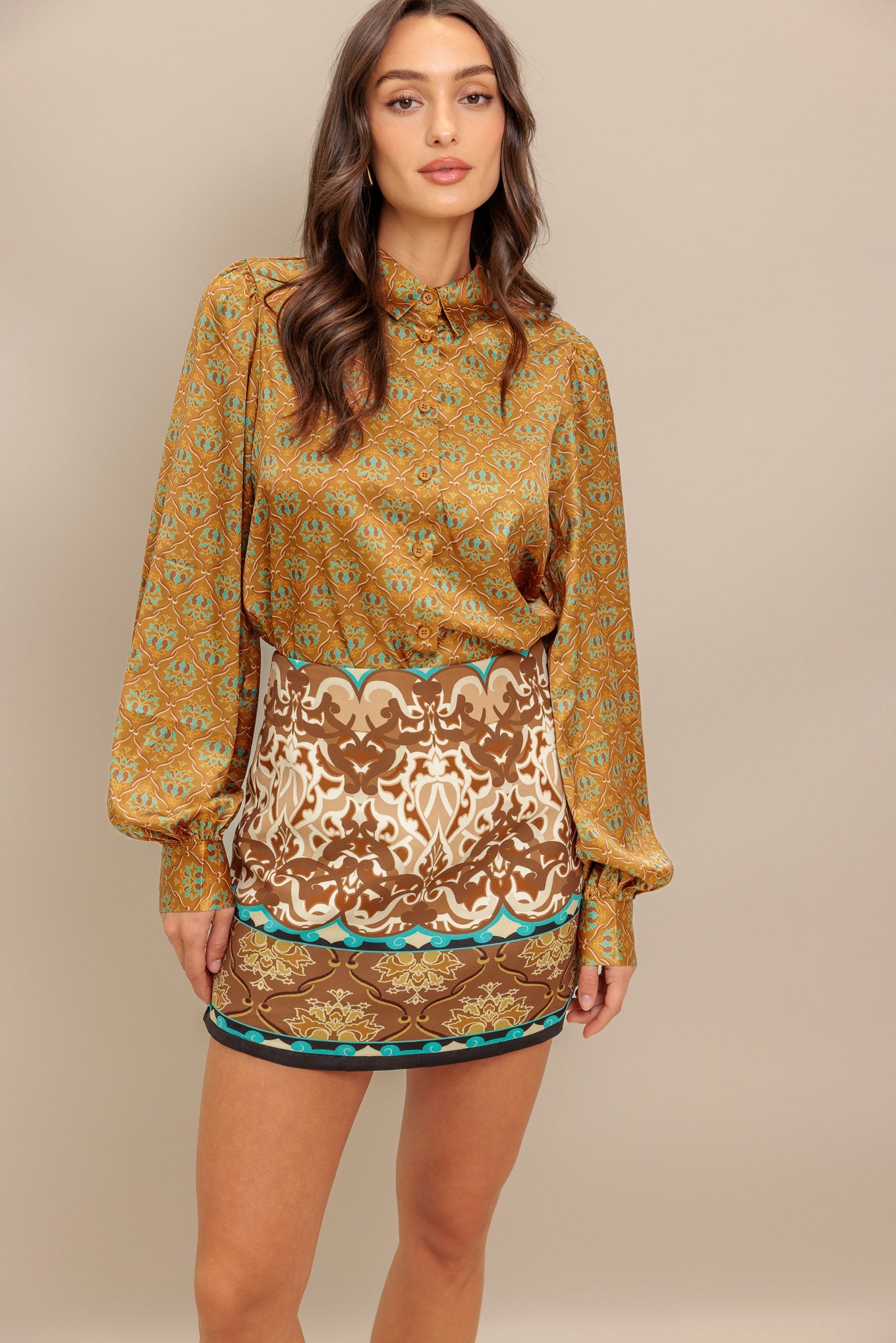 Moroccan Muse Woven Skort