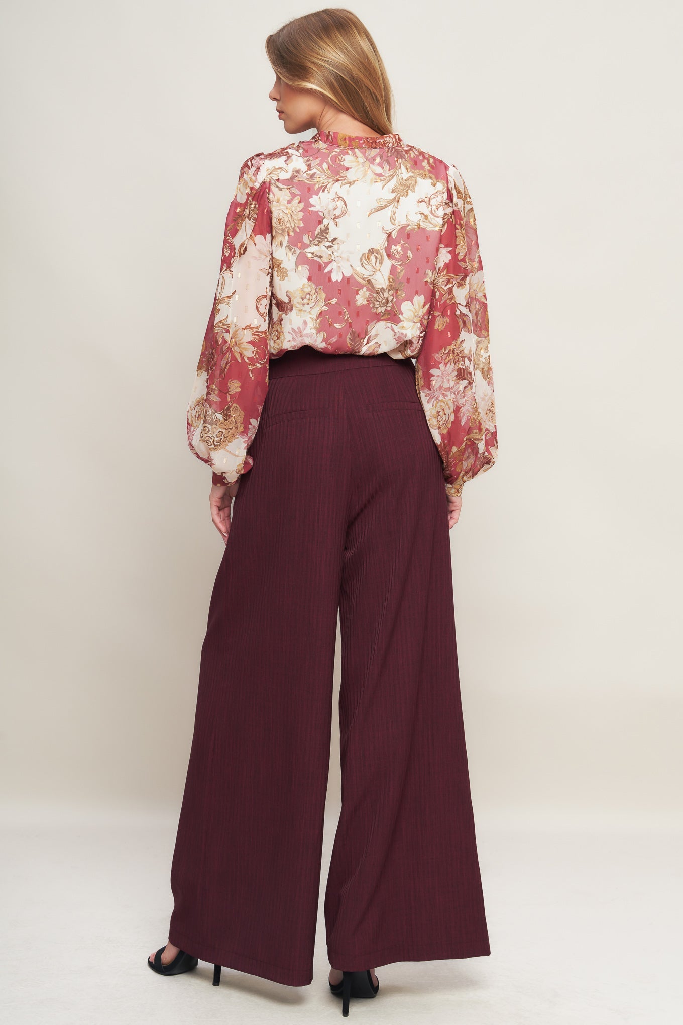 Sweet Reminiscence Woven Wide Leg Pants