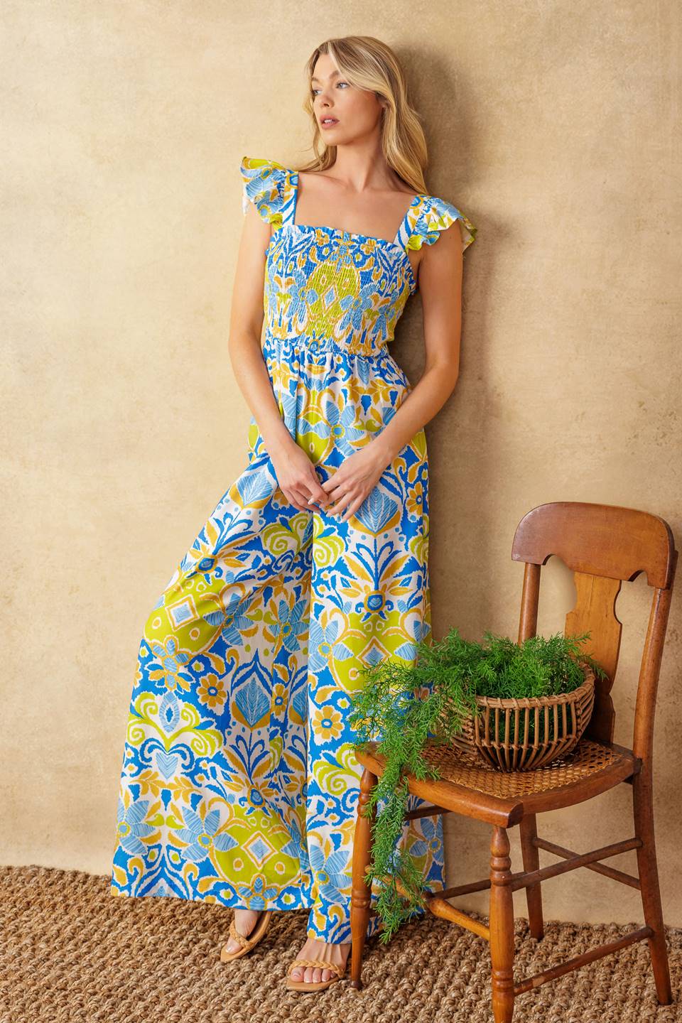No Need to Worry Woven Jumpsuit