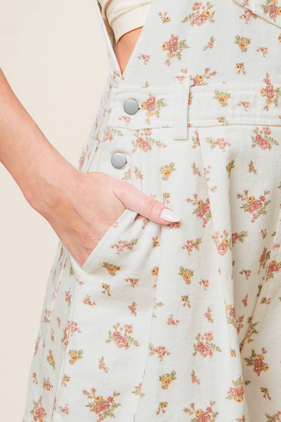 Invite Only Off White Woven Romper