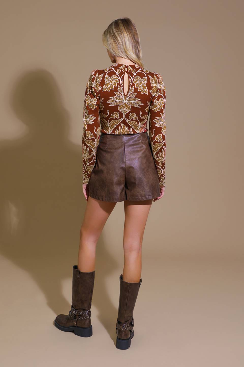 Warm Afternoons Jacquard Sweater Top